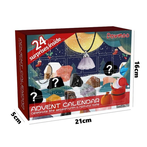 Het 2025 Julkalender Mineral Blind Box Kristallkalender[JUN] 14