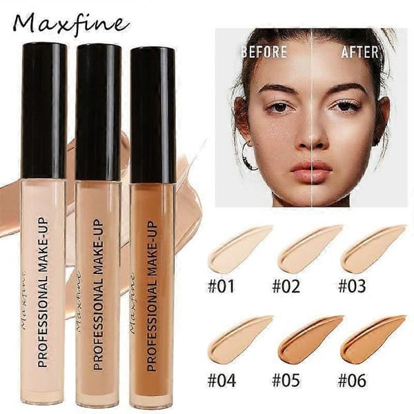 2-I-1 Foundation og Concealer til Medium Hudtone, Fejlfri Fuld Dækning og Mat Finish for et Poleret Look (6 STK)