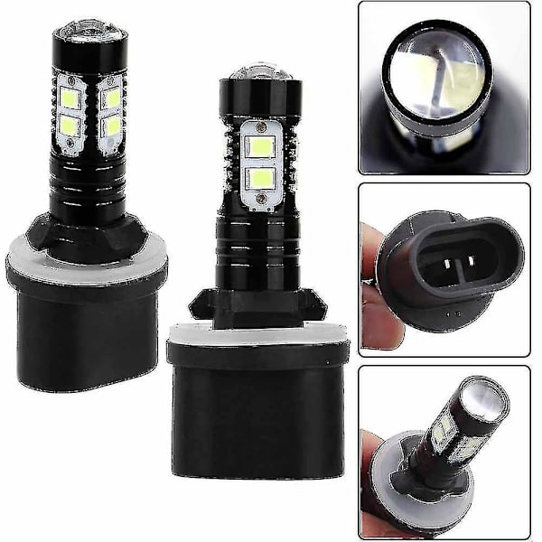 880 884 885 890 892 893 899 Led Tåge Lygte Pære Konverteringssæt 6000k 50w Hvid-m.4204