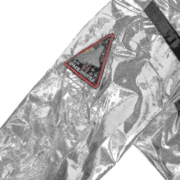 Astronauttiasu miesten Halloween-asu naisille haalarit astronauttiasu aikuiset cosplay-asut women silver S