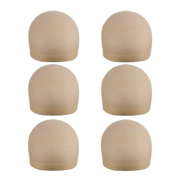 Bambusfiber parykhætte Komfortabel elastisk parykhætte med under parykker (beige)