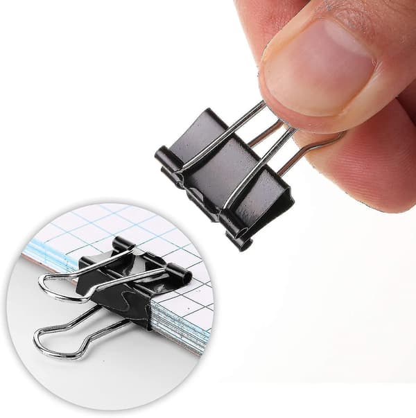 Binder Clips,s Binder Clips,50 Pack, 0.75 Inch, , S Clips
