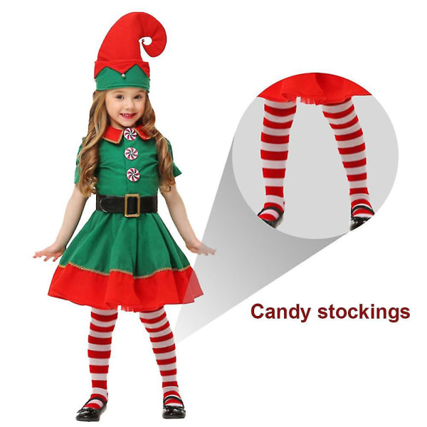 Kostumer Pige Elf Kostume Til Børn Xmas Jule Kostumer 110 cm