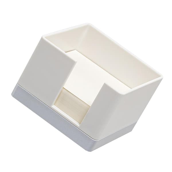 The Office Present Memo Cube Organizer Memo Note Dispenser Organizer Memo Pad Holder Beige 9x9cm