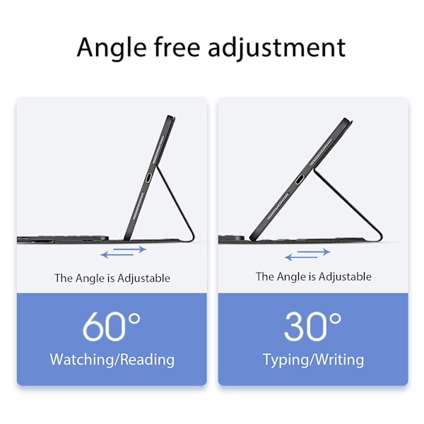 DUX DUCIS Bluetooth-tangentbord + skyddande fodral i PU-läder för iPad Pro 13 (2024)