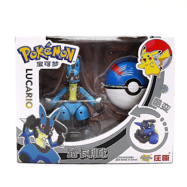 Deformoitu Pikachu-nukke Pokeball Lasten lelulahja Deformoidut lelut Lucario