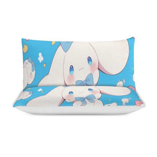 v1097 Cinnamoroll Dynesett Tykk Myk 3 Deler Sengetøy Sett Helårs Dynetrekk med 2 Putetrekk for Voksne Kvinner Jenter Tenåringer Hjem Rom Dekor io 135x200cm 53x78in