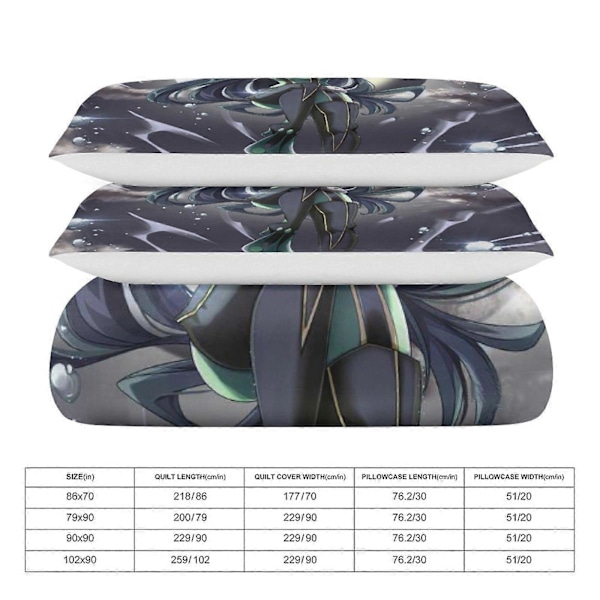 v723 My Hero Academia Anime 3-osainen parivuoteen setti haalistumista kestävä mikrokuitu io723 135x200cm 53x78in