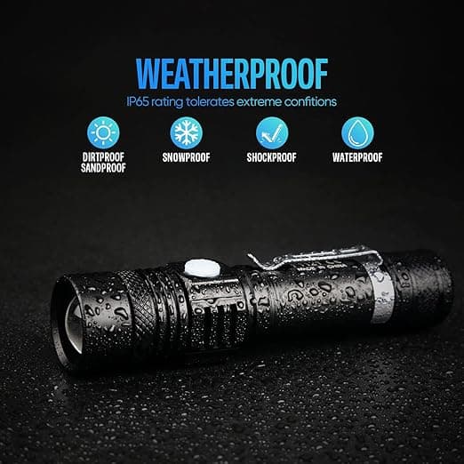 Ladattava LED USB-taskulamppu Tehokas taskukokoinen