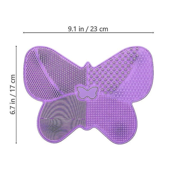 1 stk. Skønhedsbørste Rengøringspude Makeup Børste Rengøringsværktøj Sommerfugle Form Måtte