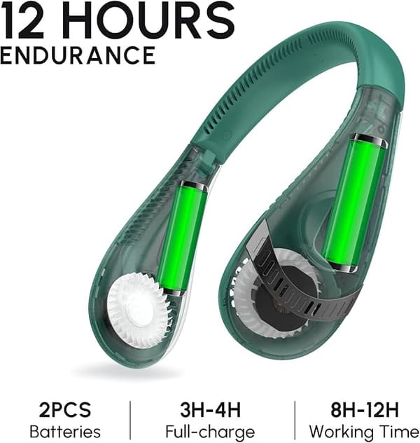 Halsventilator USB Genopladelig Personlig Ventilator