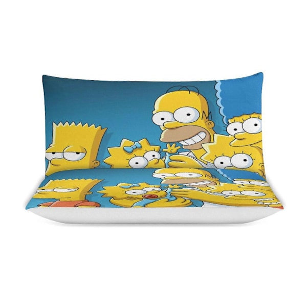 x81 The Simpsons 3-delat Sängklädesset Varmt Och Bekvämt Mjukt Påslakan Sängset med 1 Påslakan Och 2 Örngott för Sovrum b81 135x200cm 53x78in
