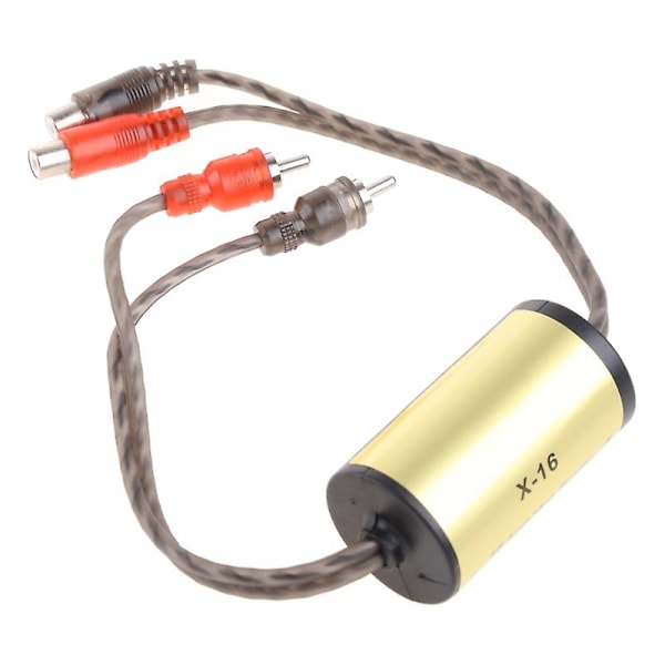 Anti-støy Ground Loop-isolator Støyfilter Eliminator- Ground Loop- Suppressor Støyisolering Bilradio-lydsystemer