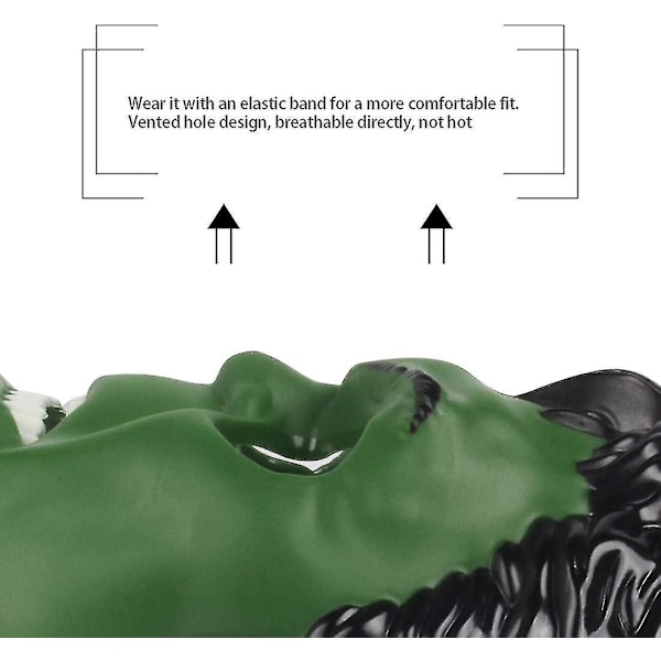 Hulk Maske til børn - Superheltekostumer til børnefødselsdage, Hulk legetøj gaver til Halloween Cosplay Maskerade fester (Hulk Maske)