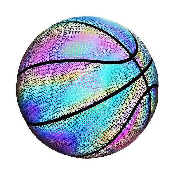Holografisk farverig reflekterende basketball