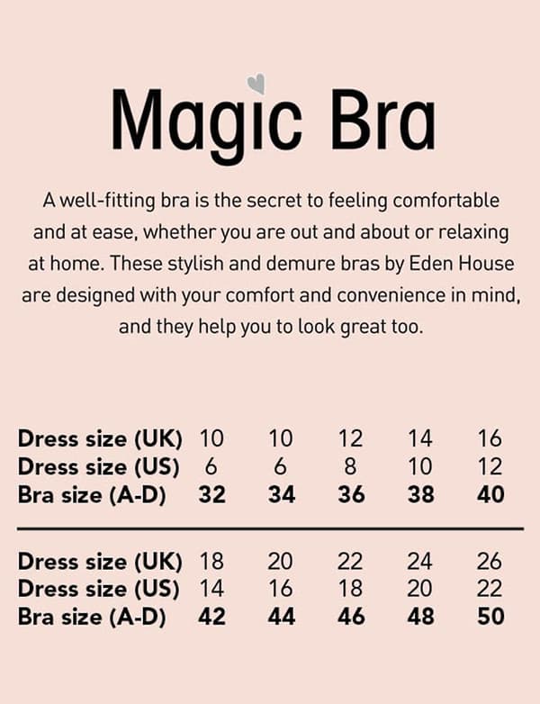 | Damer | Bomuldsblonde Frontlukning Magic BH White 14