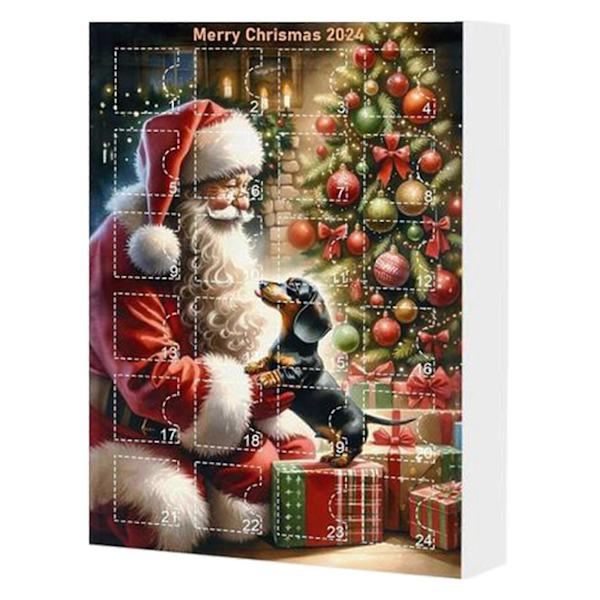Julkalender med hundar - Julklapp för hundälskare - Julgranshänge - Julkalender 2024 för flickor B