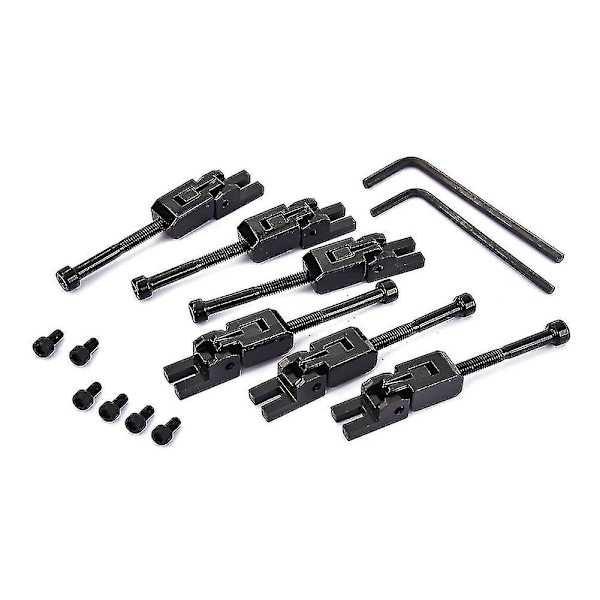 6 st dubbel låssystem strängsadlar för Floyd Rose gitarr tremolo stall