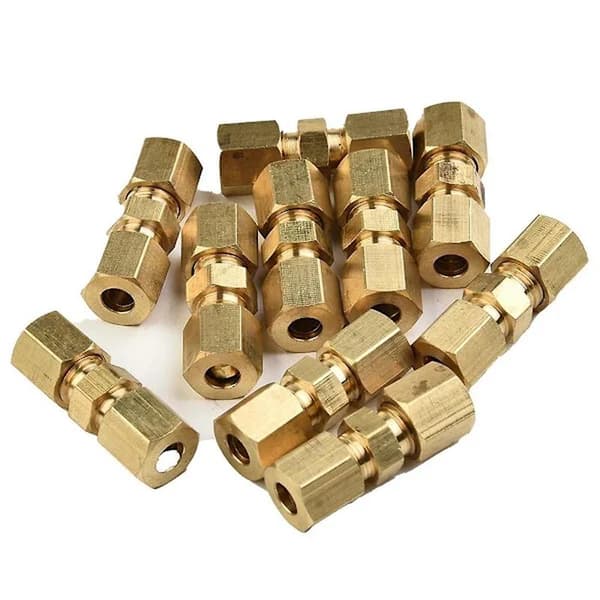 10 st Bromsrörskopplingar Utan Utvidgning 4,75 mm 3/16 Användbara Bromsrörskopplingar för Märkesbromsar