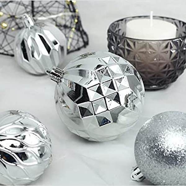 Shatterproof julgranskulor set presentförpackning för julgransdekoration (45 st)