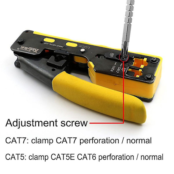 Nettverkskrimper Cat5 Cat6 Cat7 Cat8 Krympeverktøy Ethernet-kabelavstriper