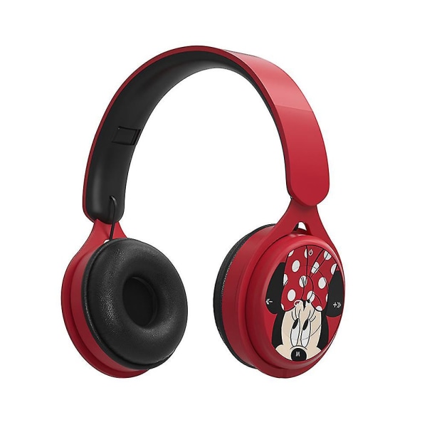 Trådlösa Bluetooth-hörlurar för barn, justerbara barnheadset för skola, hem eller resor, Spider-Man / Captain America / Mickey Mouse / Minnie Mouse Minnie Mouse