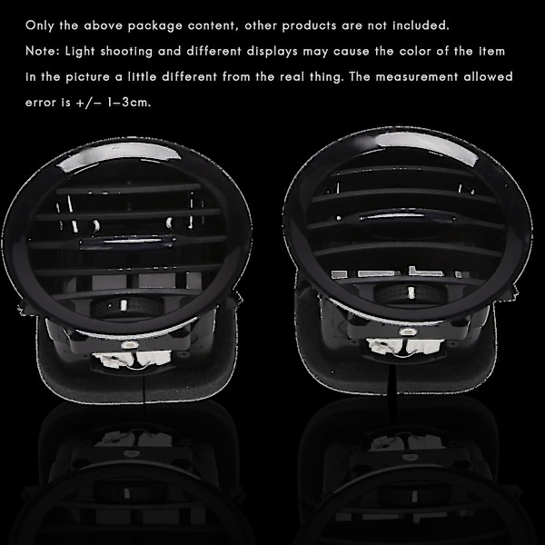 2 kpl Auton sisätilanlämmitin A/c Ilmaventtiilikannen ulostuloilmaventtiili Vauxhall Opel Adam/corsa D Mk3 Air Co (dp)