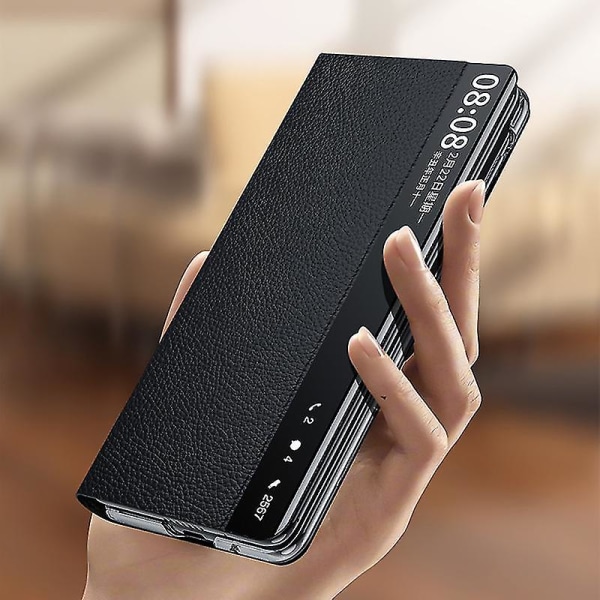 Beskyttende deksel Kompatibel Huawei Mate X3 5g Ku skinn Pc telefondeksel Telefonskall-o Black