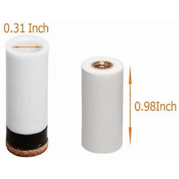 12 sett 12MM Biljard Pool Cue Tips Messing Skrue Erstatning Tips med Pool Cue Ferrule for Snooker Pool Cues