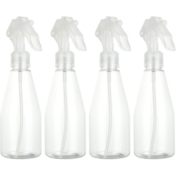 4 st transparenta tomma sprayflaskor 200 ml - Vattensprayflaska för skönhet