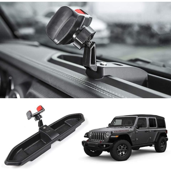 Uppgraderad telefonhållare för 2018 2019 2020 2021 2022 2023 Jeep Wrangler Jl Jlu & Gladiator Jt, Multi-mount telefonhållare instrumentbrädesystem