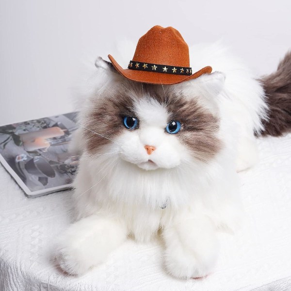Pet Cowboy Kostym Cosplay Cap, Halloween Kostymer För Hundar Katt, Pet Party Dekoration, Mini Cowboy Hatt Medium