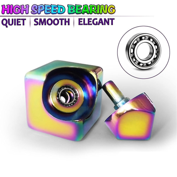 Fidget Cube Leksaker Snurrande Toppar Skrivbordsleksaker Avslappnande Liten Ångestleksak Colorful