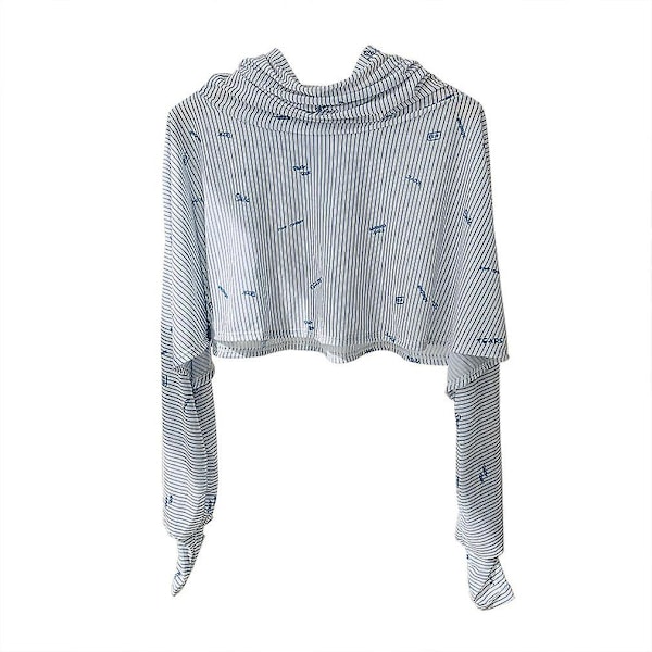 Sommar Kort Poncho Lätt Solskyddskläder Långärmad Cape För Kvinnor