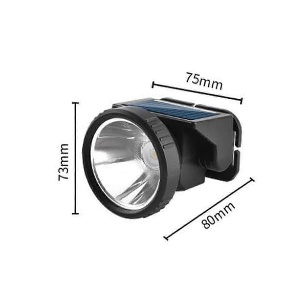 Natlampe Højeffekt 45° Justerbar Langtidsholdbart Batteri Solopladning P5L2 COB 1pcs