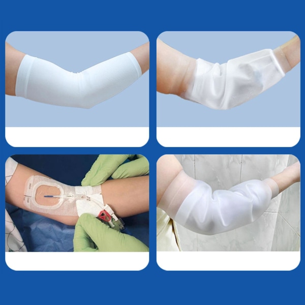 Picc Line Duschskydd Vattentät & Ärmsskydd Protetcor För Kemoterapibehandling, Bruten Sår Armbåge Återanvändbar Picc Line Skydd Övre Armskydd S