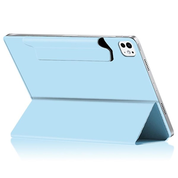 iPad Pro 13 (2024) (M4) -kotelo magneettikiinnityksellä, PU-nahka, kolminkertainen telakka, tabletin suojakotelo - Multicolor Green