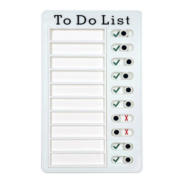 Checklista Memo Plastbräda Sysslor Diagram Återanvändbar Mina Sysslor Äldre Anteckningar 4,7x7,9 Tum White B