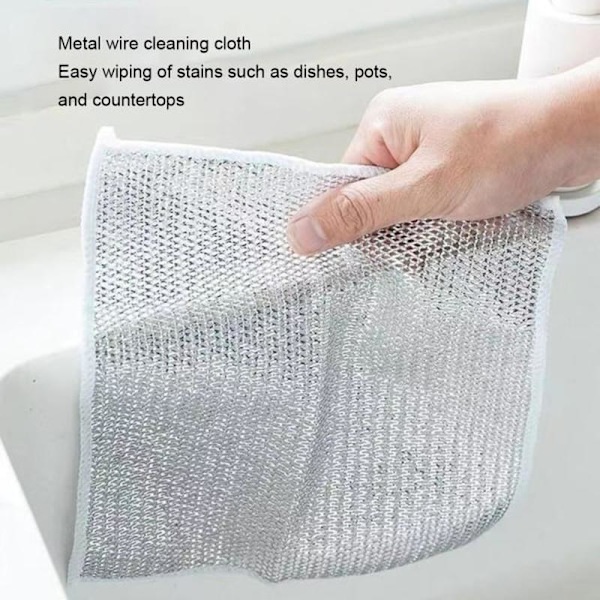 20x Grå Multifunktionella Metalltrådsdisktrasor Premium Nylon-FA-