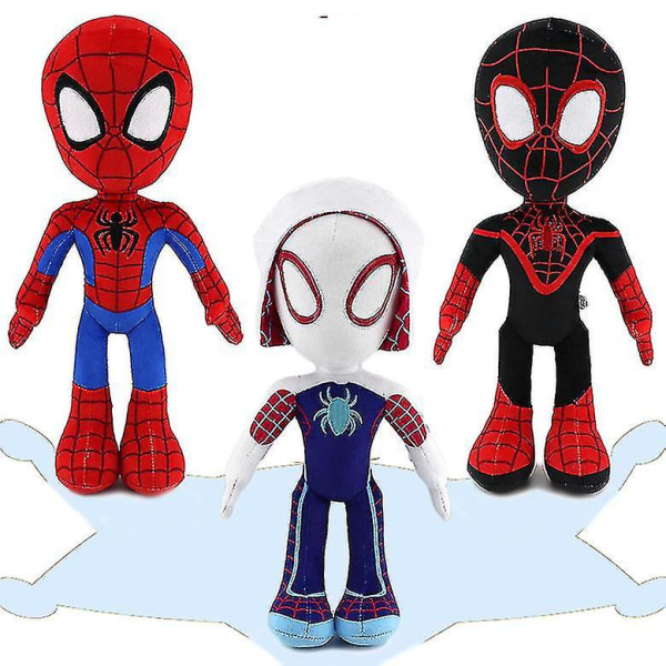 33 cm Spider Man plyschdocka Spiderman plyschdocka för barn Halloween julklapp Red