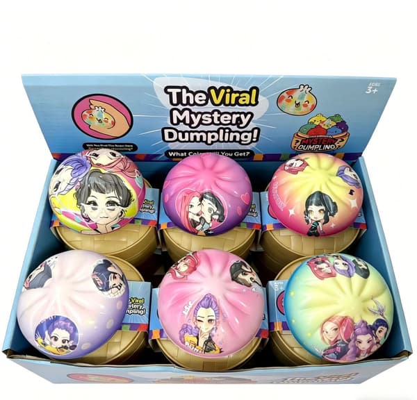 Dumpling Squishy Mystery Box, Myk Deigklemmeleke, Tilfeldig 1 stk, Søt Sakte Stigende Dumpling Klemmeleke, Sensorisk Fidget for Stresslindring Devil Hunter version