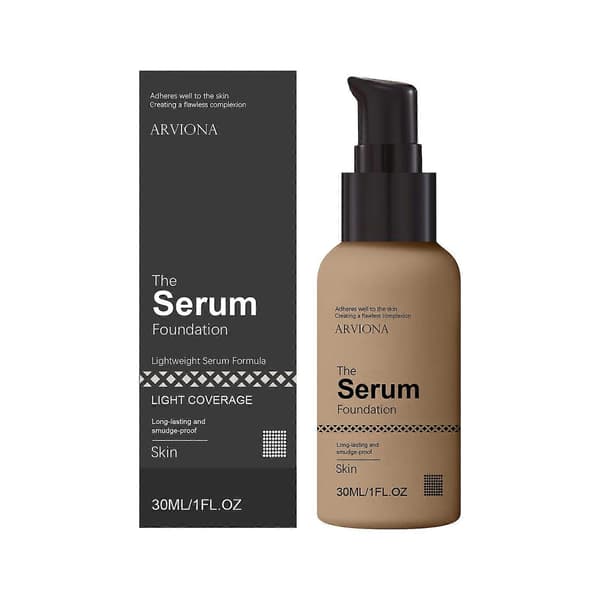 Serum Foundation, Lett Hydrerende Concealer, Langvarig Smussfri Basismakeup, 4 Nyanser Tilgjengelig, 30ml Skin