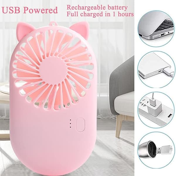 Håndholdt Miniventilator 4-pak