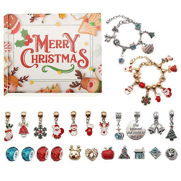 Julekalender Blind Box Eksklusive Dekorationer Gaver 24 Stk