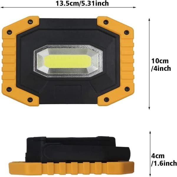 Oppladbar LED-flomlys 30W 2000 LM Byggeplassflomlys -FA-