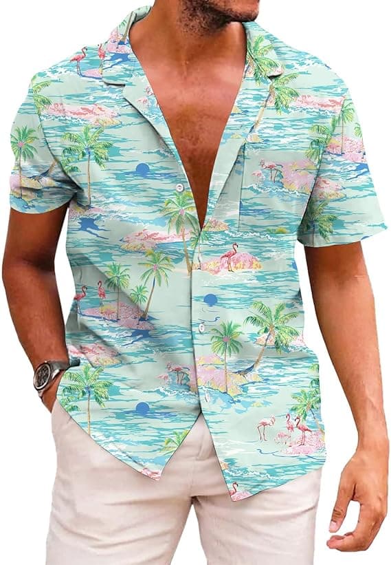 Morsom hawaiiskjorte for menn