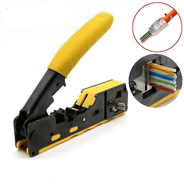 Nettverkskrimper Cat5 Cat6 Cat7 Cat8 Krympeverktøy Ethernet-kabelavstriper