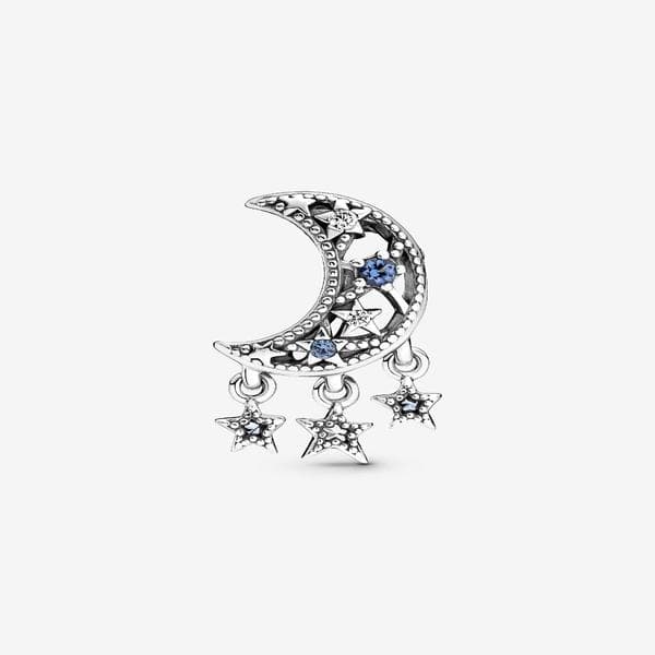 Pandora – Stjerne & Halvmåne Charm – Sterlingsølv