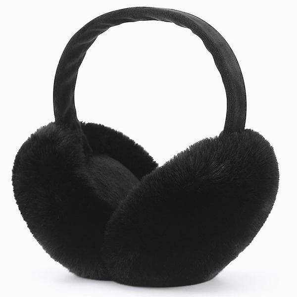Vinter Varma Och Söta Öronvärmare Öronmuffar, Fällbara Öronmuffar Black