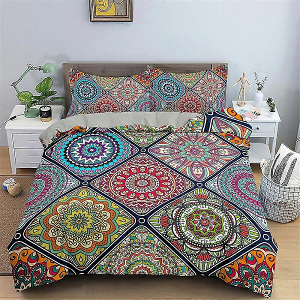 v5129 Påslakanset Mandala Datura Örngott Lakan IU5129 240x260cm 94x102in